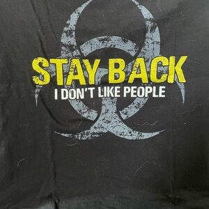 Grunt Style Black Tee with White Graphics